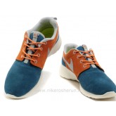Chaussures Nike Roshe Run Suede Femme Cyan Orange Nouvelle Chaussure