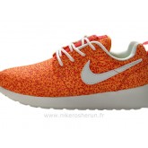 Nike Roshe Run Pattern Chaussure pour Femme Orange Solde Basket
