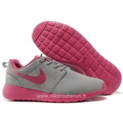 Chaussures Nike Roshe Run Femme Gray Rose Nice Rosh Run Femme Running France