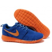 Chaussures Nike Roshe Run Homme Bleu Marine Orange Rosh Run Vetement De Sport