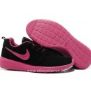 Nike Roshe Run Chaussure pour Femme Noir Rose Chaussures Montantes