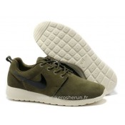 Chaussures Nike Roshe Run Homme Army Vert Blanc Roshe Run Supremo Boutique En Ligne