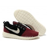 Nike Roshe Run pour Homme Dark Rouge Noir Blanc Basket Nike Roshe Run Nouvelle Chaussure