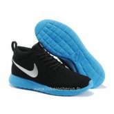 Chaussures Noir Metallic Nike Roshe Run Bleu Store Bastille