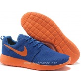 Chaussures Nike Roshe Run Mesh Homme Sombre Bleu Store France