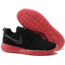 Nike Roshe Run pour Femme Noir Rouge Argent Mesh Nike Roshe Run Id Mercurial Vapor