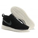 Nike Roshe Run Mid pour Femme Noir Cool Gris Roshe Run Blanche Court Tradition
