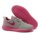 Nike Roshe Run pour Homme Grise Rose Mesh Roshe Run Gris Chaussure Requin