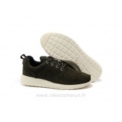 Chaussures Nike Roshe Run Homme Army Vert Blanc Boutique En Ligne