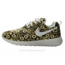 Chaussures Nike Roshe Run Pattern Femme Jaune Roshe Run Basket Montante