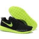 Nike Roshe Run Chaussure pour Homme Noir Vert Roshe Run Noir Solde Basket
