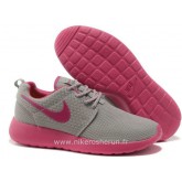 Chaussures Nike Roshe Run Mesh Femme Gray Rose Roshe Run Rouge Basket Running